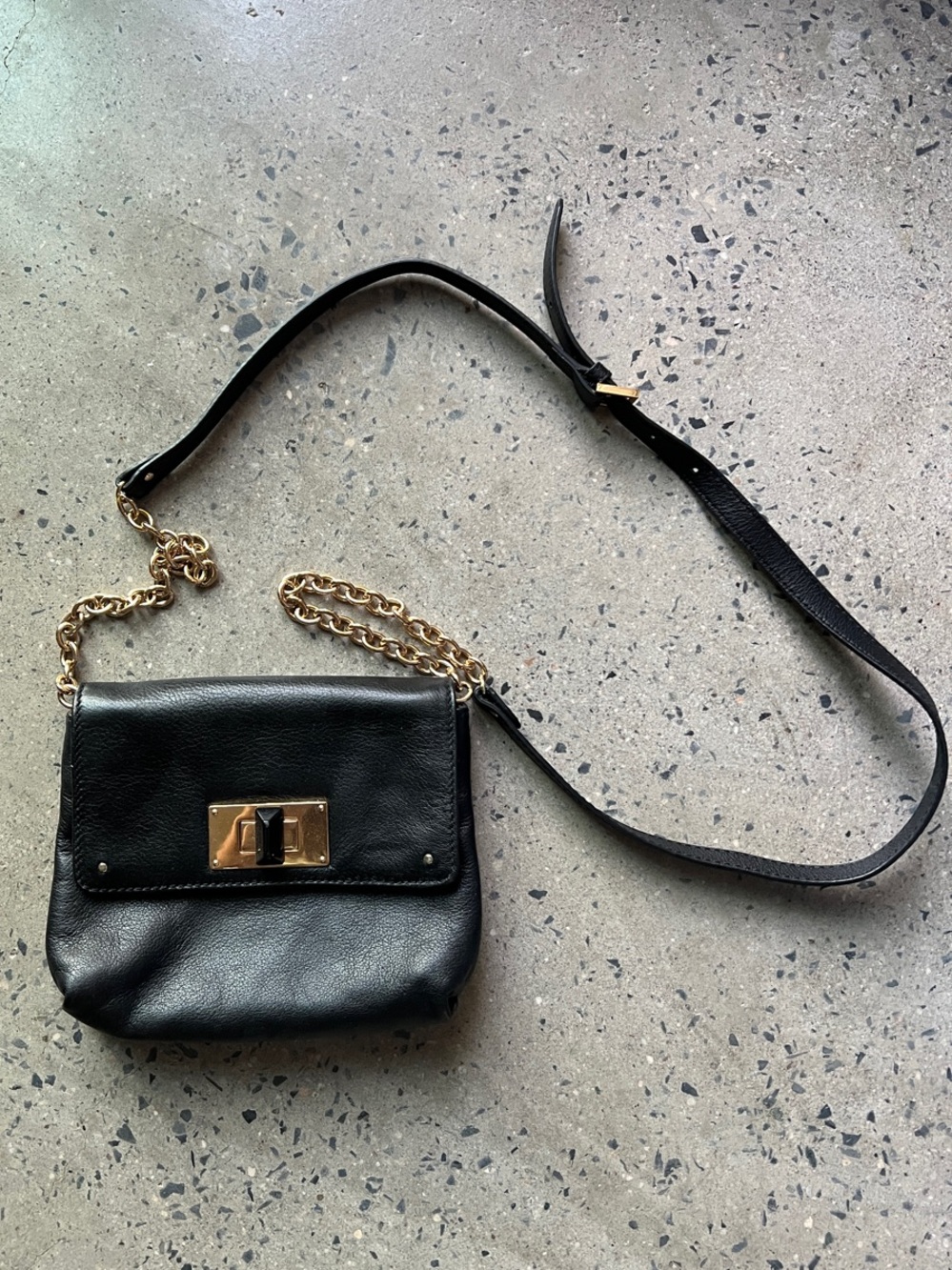 Club Monaco leather purse - black